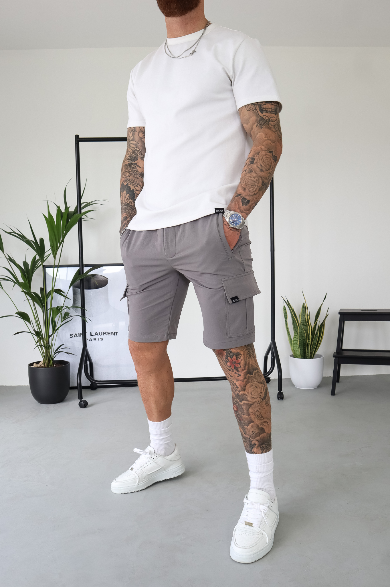CAPO Utility Cargo Steel Grey Shorts